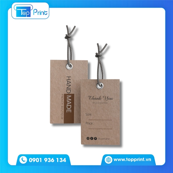 Mẫu tag giấy kraft đẹp mắt cho đ&oacute;ng g&oacute;i sản phẩm