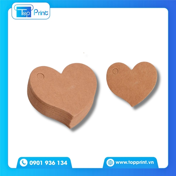 Mẫu tag giấy kraft tối giản m&agrave; ấn tượng