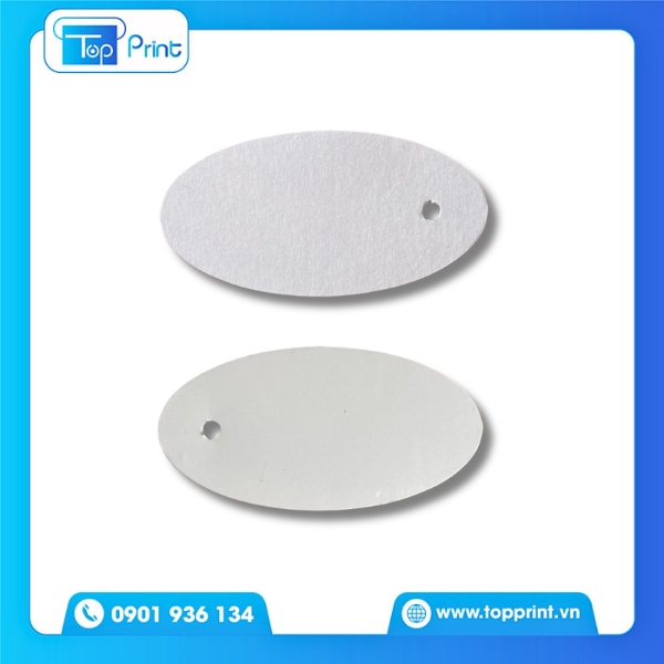 Mẫu tag h&igrave;nh oval giấy cứng bền đẹp