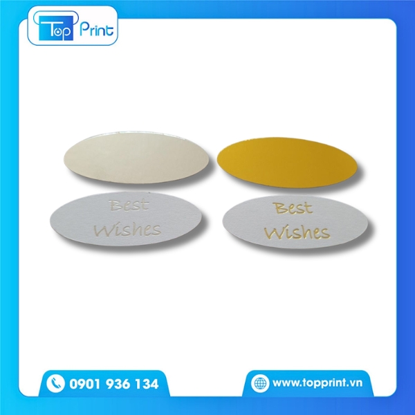 Mẫu tag h&igrave;nh oval đơn giản tinh tế gi&aacute; tốt