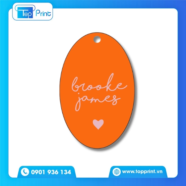Mẫu tag h&igrave;nh oval cho qu&agrave; tặng sinh nhật