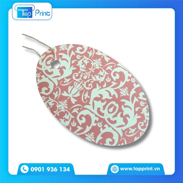 Mẫu tag h&igrave;nh oval phong c&aacute;ch vintage nhẹ nh&agrave;ng