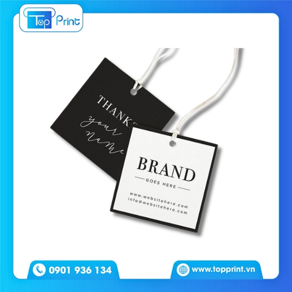 Thiết kế tag h&igrave;nh vu&ocirc;ng đơn giản m&agrave; ấn tượng