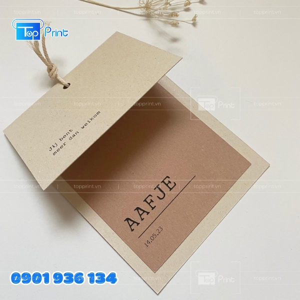 Thiết kế tag treo gập theo y&ecirc;u cầu