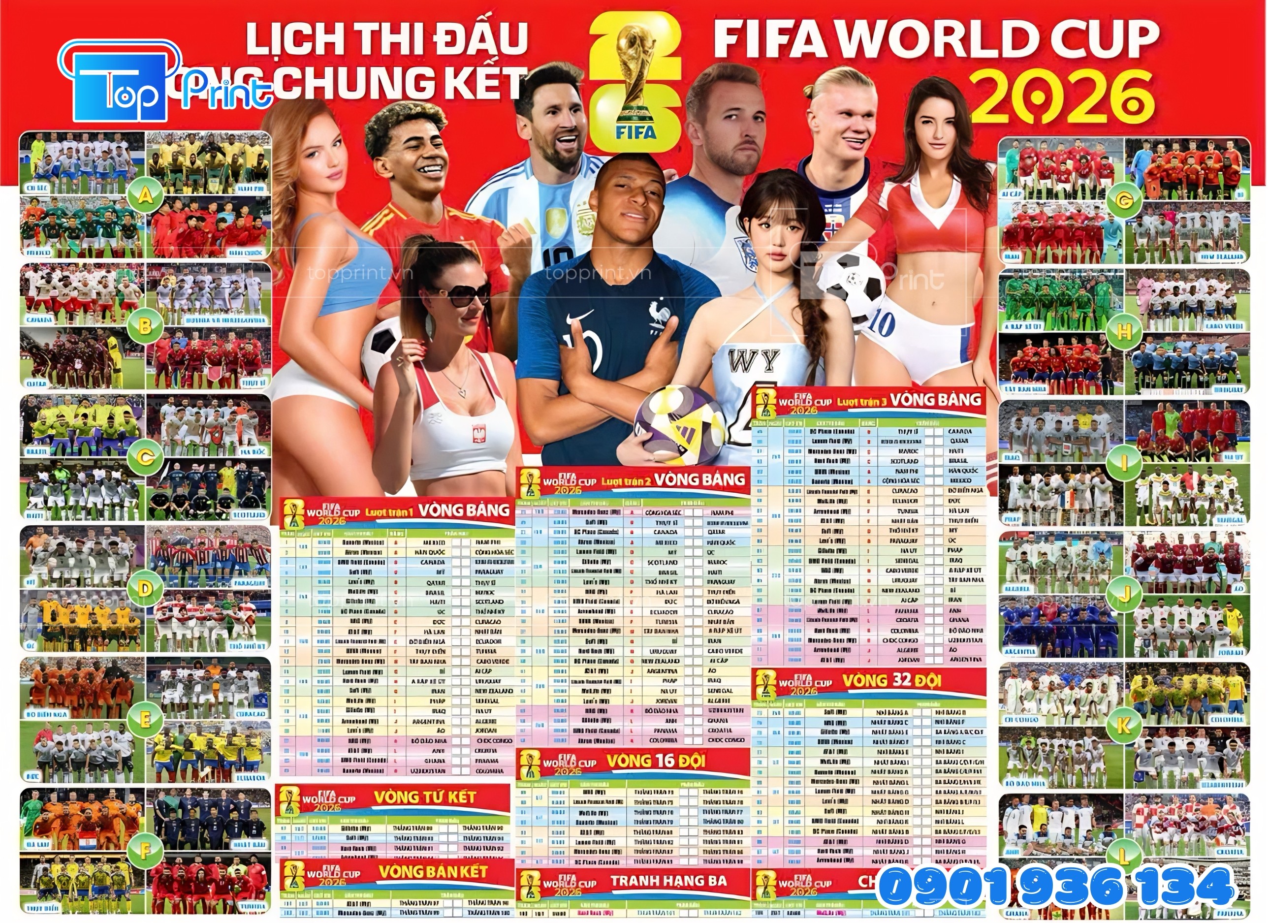 Lịch Thi Đấu World Cup 2026 Ch&iacute;nh Thức FIFA C&ocirc;ng Bố