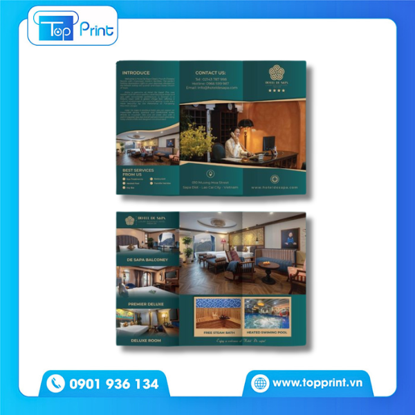 Mẫu Brochure Kh&aacute;ch Sạn Hiện Đại V&agrave; Đẳng Cấp