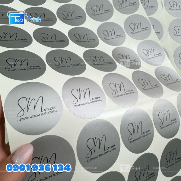Mẫu In Decal Tem Nh&atilde;n Sản Phẩm Cao Cấp