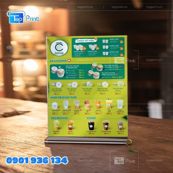 Mẫu menu để b&agrave;n độc quyền, dễ d&agrave;ng t&ugrave;y chỉnh