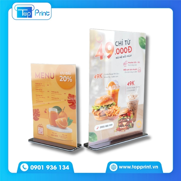 Menu Để Bàn
