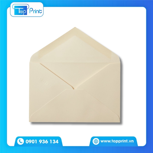 Mẫu phong b&igrave; nắp chữ V ph&ugrave; hợp in offset chất lượng