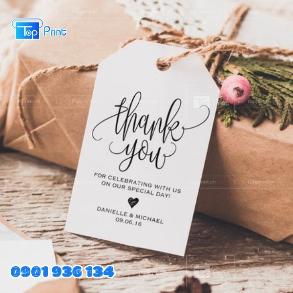 Mẫu Tag Treo Qu&agrave; Tặng Đẹp Cho Lễ Cưới