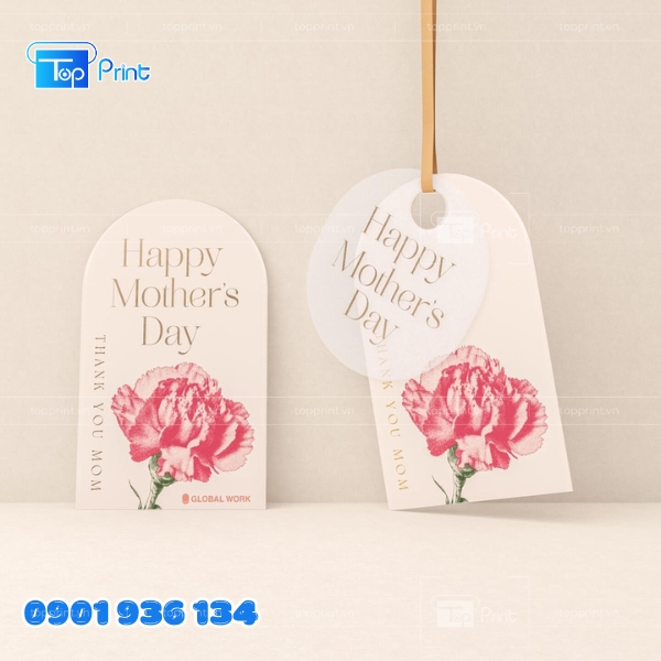 Thiết Kế Mẫu Tag Treo Qu&agrave; Tặng Phong C&aacute;ch Vintage