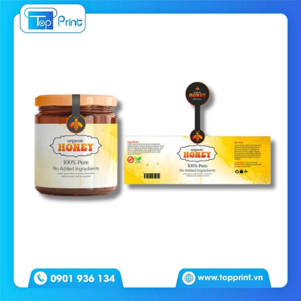 Mẫu Tem Mật Ong Mang Hơi Hướng Retro