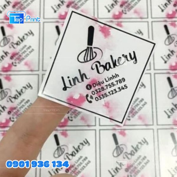 Thiết kế tem nh&atilde;n h&igrave;nh vu&ocirc;ng m&agrave;u pastel nhẹ nh&agrave;ng