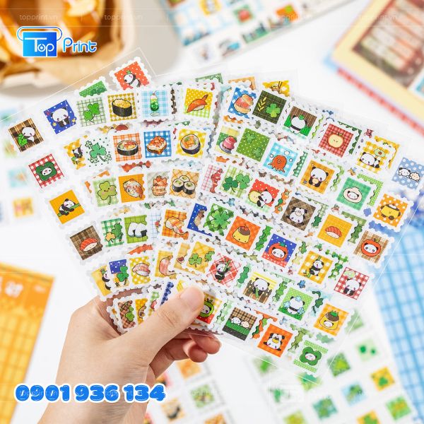 Mẫu tem nh&atilde;n h&igrave;nh vu&ocirc;ng dễ thương cho qu&agrave; tặng