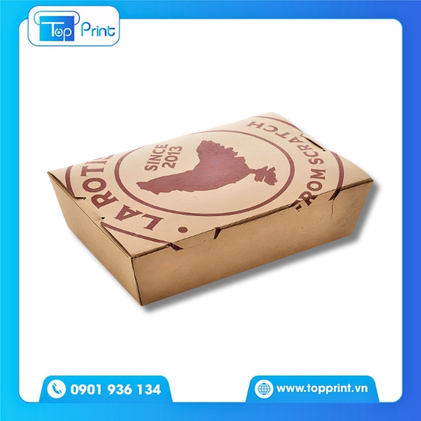 In hộp giấy kraft thân thiện môi trường