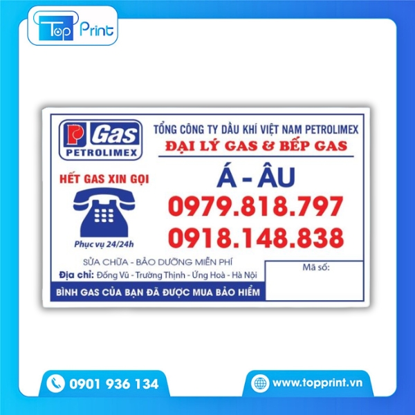 Mẫu tem d&aacute;n b&igrave;nh gas độc đ&aacute;o, ấn tượng