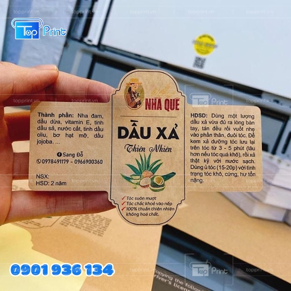 Mẫu Tem Dán Sản Phẩm Chất Lượng Cao, Thiết Kế Theo Yêu Cầu
