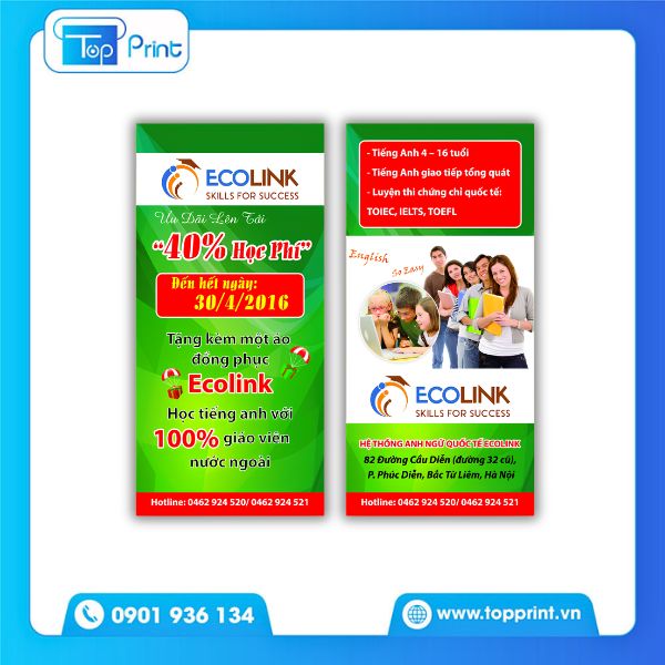 Mẫu tờ rơi dạy k&egrave;m To&aacute;n thu h&uacute;t phụ huynh
