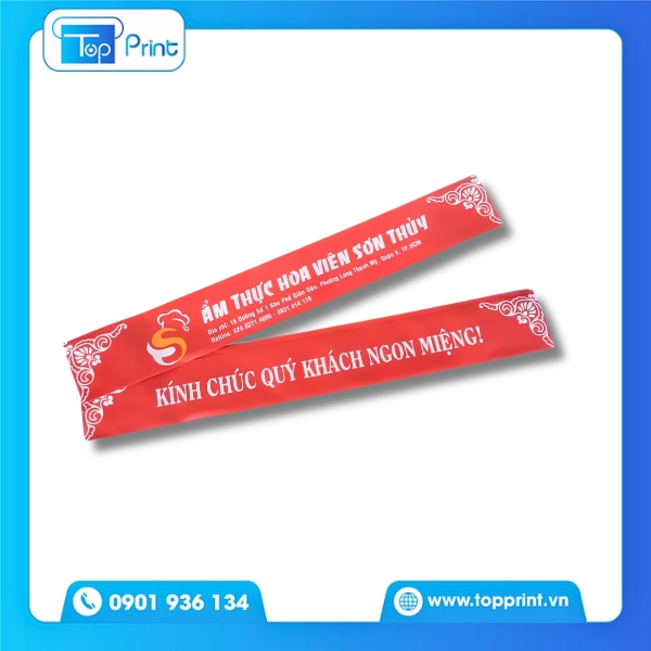 Mẫu t&uacute;i giấy đựng đũa đẹp, thiết kế đơn giản