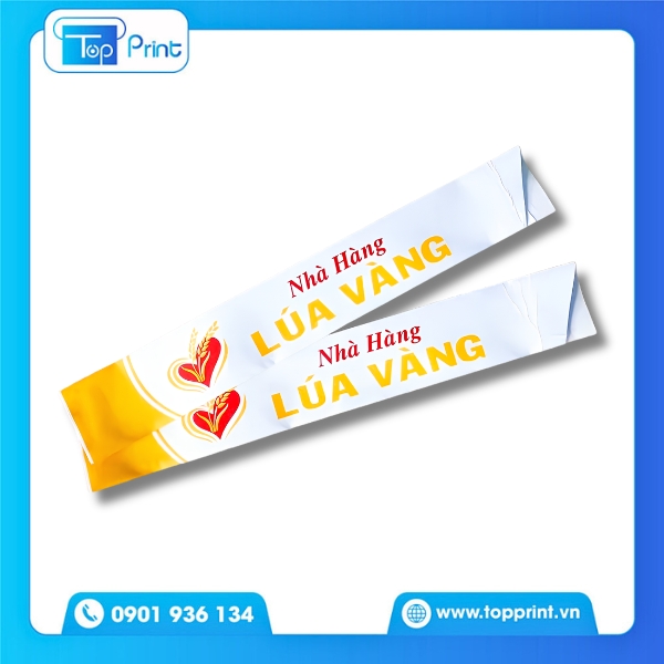 Mẫu t&uacute;i giấy đựng đũa ph&ugrave; hợp qu&aacute;n ăn nhanh