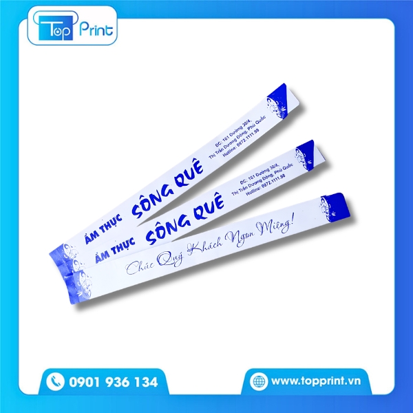 Mẫu t&uacute;i giấy đựng đũa d&agrave;nh cho nh&agrave; h&agrave;ng