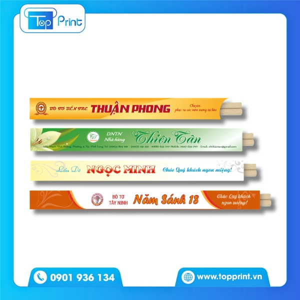 Mẫu t&uacute;i giấy đựng đũa giấy kraft chống thấm nhẹ