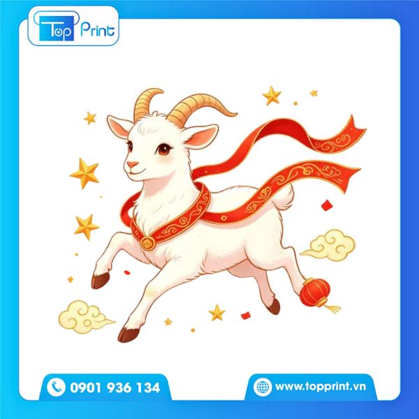 Mẫu Con Dê 2027 Tết Đinh Mùi Đường Nét Tinh Xảo