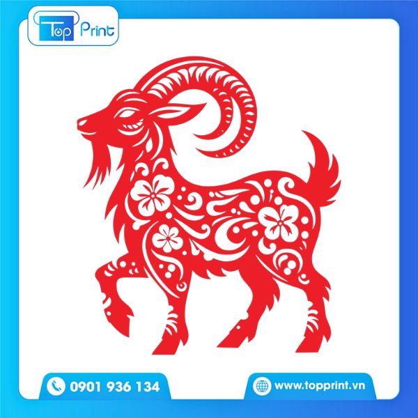 Mẫu Con Dê 2027 Tết Đinh Mùi Cho Banner Tết
