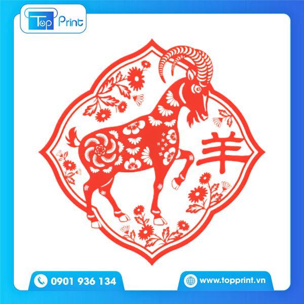 Mẫu Con Dê 2027 Tết Đinh Mùi Thiết Kế Đậm Chất Lễ Hội