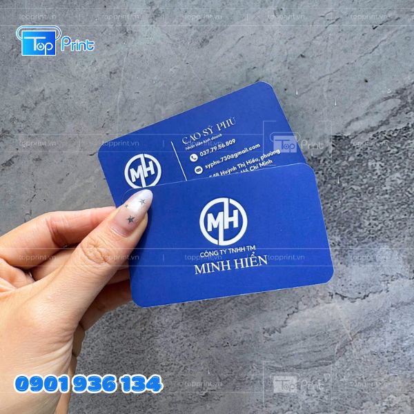 In card visit bo góc theo yêu cầu, chất lượng cao