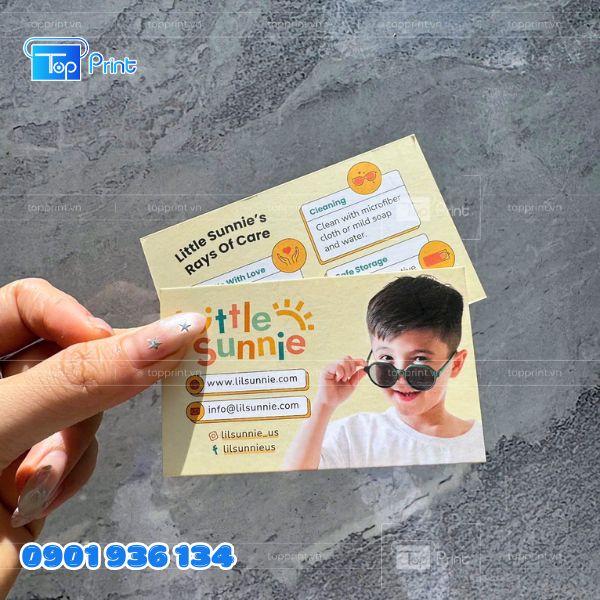 Mẫu name card trung tâm anh ngữ trẻ em