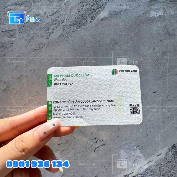 Card visit bo góc tối giản, thanh lịch