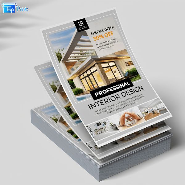Những tờ rơi sẽ được thiết kế theo kích thước khổ A5