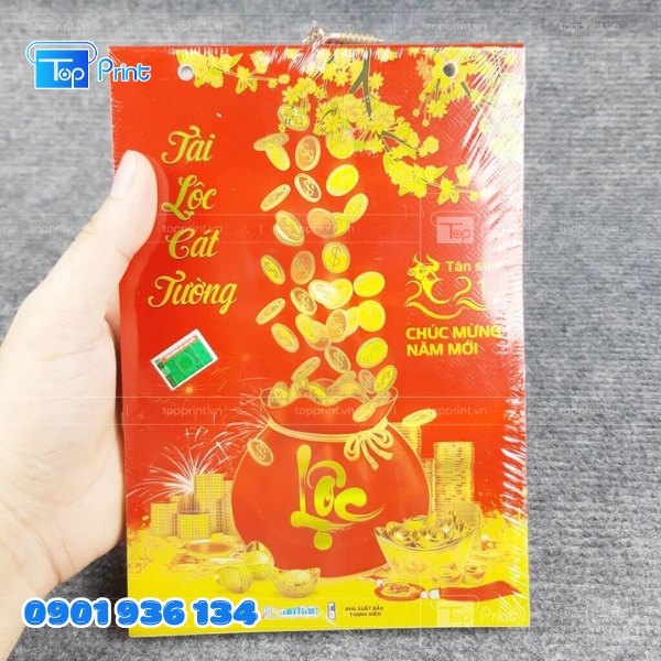 Mẫu lịch bloc Tết đẹp d&agrave;nh tặng kh&aacute;ch h&agrave;ng v&agrave; đối t&aacute;c