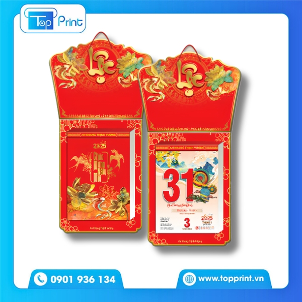 Mẫu lịch bloc Hưng Thịnh Ph&aacute;t T&agrave;i đẹp, &yacute; nghĩa v&agrave; cao cấp