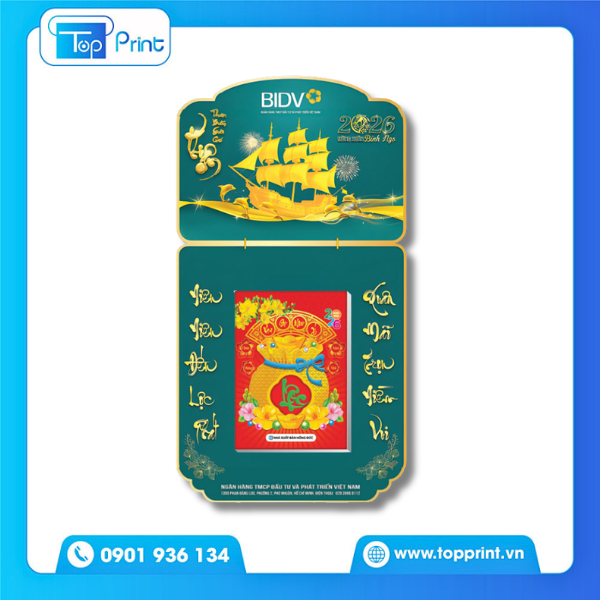 Mẫu lịch ng&acirc;n h&agrave;ng treo tường đẹp