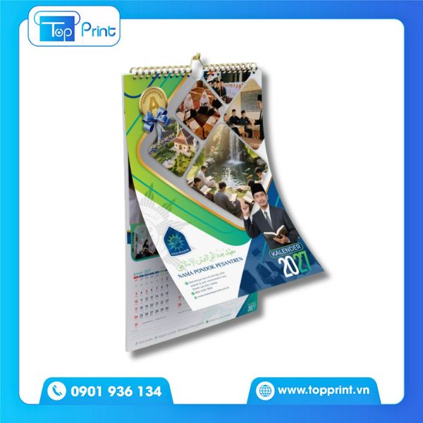 Mẫu lịch 13 tờ treo tường khung ngọc phi&ecirc;n bản cao cấp