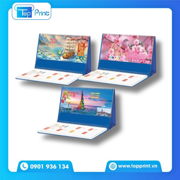 Mẫu lịch để b&agrave;n chữ M gi&aacute; hợp l&yacute; tại TPHCM