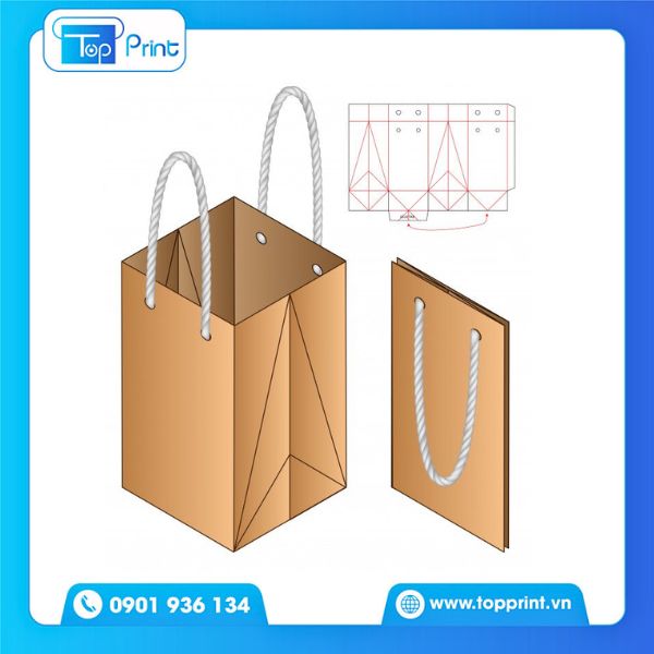 Thiết kế túi giấy kraft thân thiện môi trường