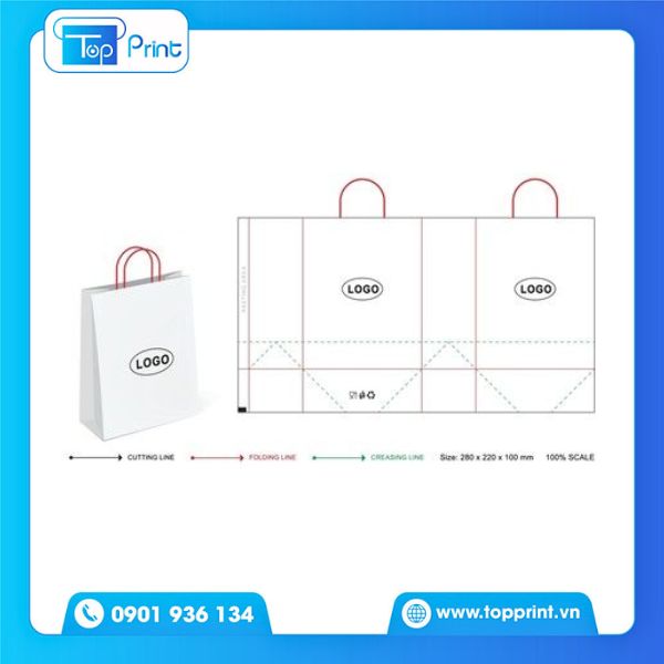 Thiết kế túi giấy đựng cà phê đẹp