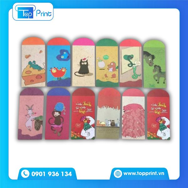 In Bao L&igrave; X&igrave; 12 Con Gi&aacute;p Thiết Kế Dễ Thương