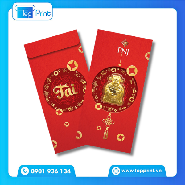 In Bao Lì Xì Cao Cấp In Logo