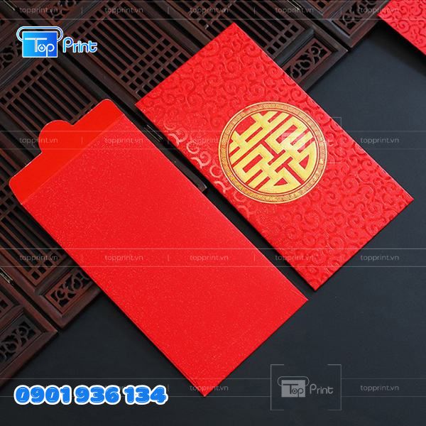 Mẫu Bao L&igrave; X&igrave; Đ&aacute;m Cưới Cao Cấp In Tại Topprint