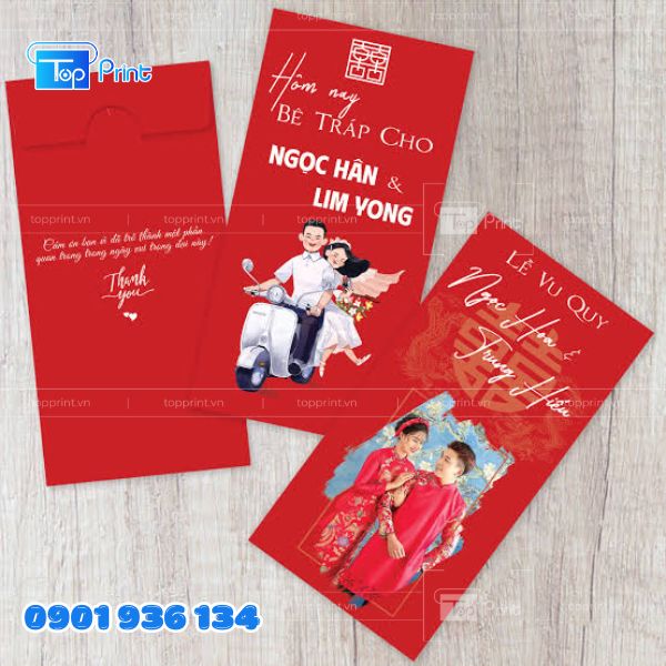 Mẫu Bao L&igrave; X&igrave; Đ&aacute;m Cưới Phong C&aacute;ch H&agrave;n Quốc