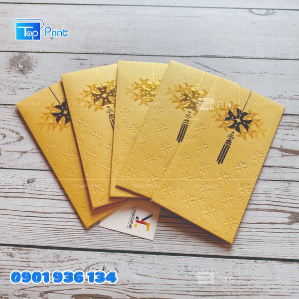 Mẫu bao l&igrave; x&igrave; dập nổi đẹp với đường n&eacute;t tinh xảo