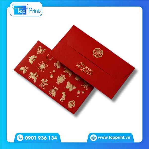 Mẫu bao l&igrave; x&igrave; dập nổi họa tiết chim &eacute;n m&ugrave;a xu&acirc;n