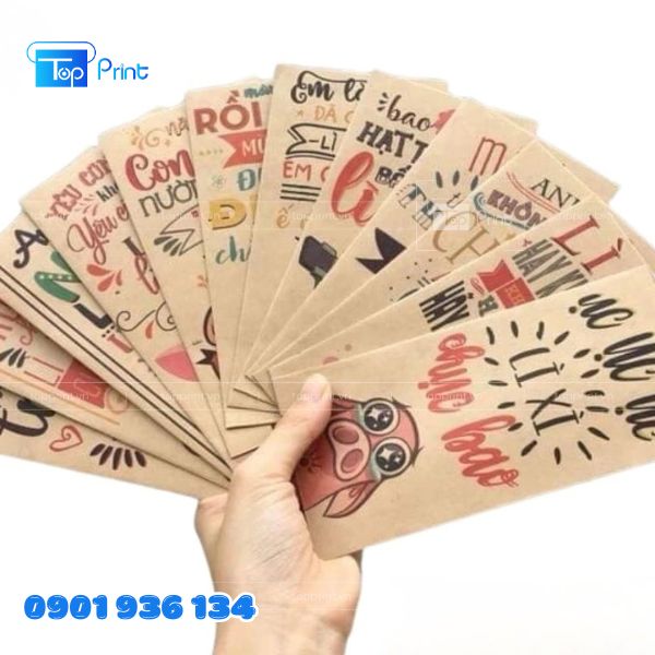 In Bao L&igrave; X&igrave; Giấy Kraft Thiết Kế Theo Y&ecirc;u Cầu