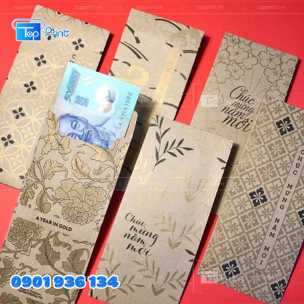 Mẫu In Bao L&igrave; X&igrave; Giấy Kraft Đẹp V&agrave; Ấn Tượng