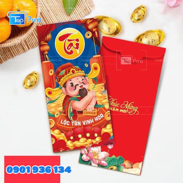 Mẫu Bao L&igrave; X&igrave; H&igrave;nh Thần T&agrave;i &Eacute;p Kim Sang Trọng